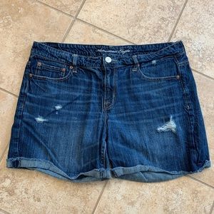 American Eagle distressed jean shorts
